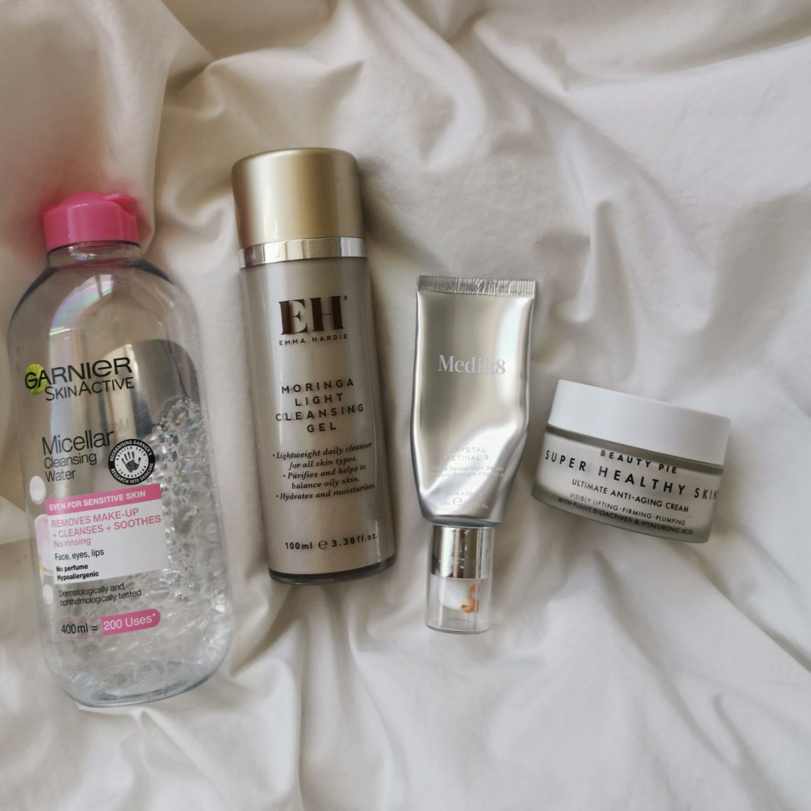 My Current evening skincare routine with retinol