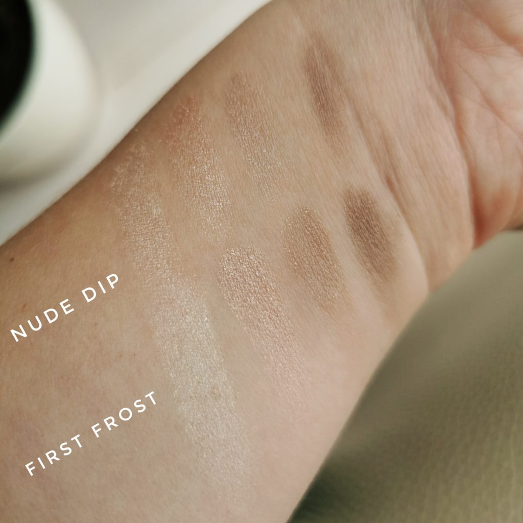 Tom Ford First Frost and Nude Dip comparison