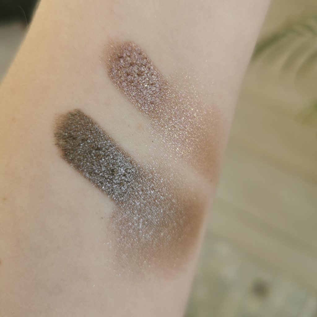 Victoria Beckham Beauty Lid Lustre Mink and Tea Rose swatches