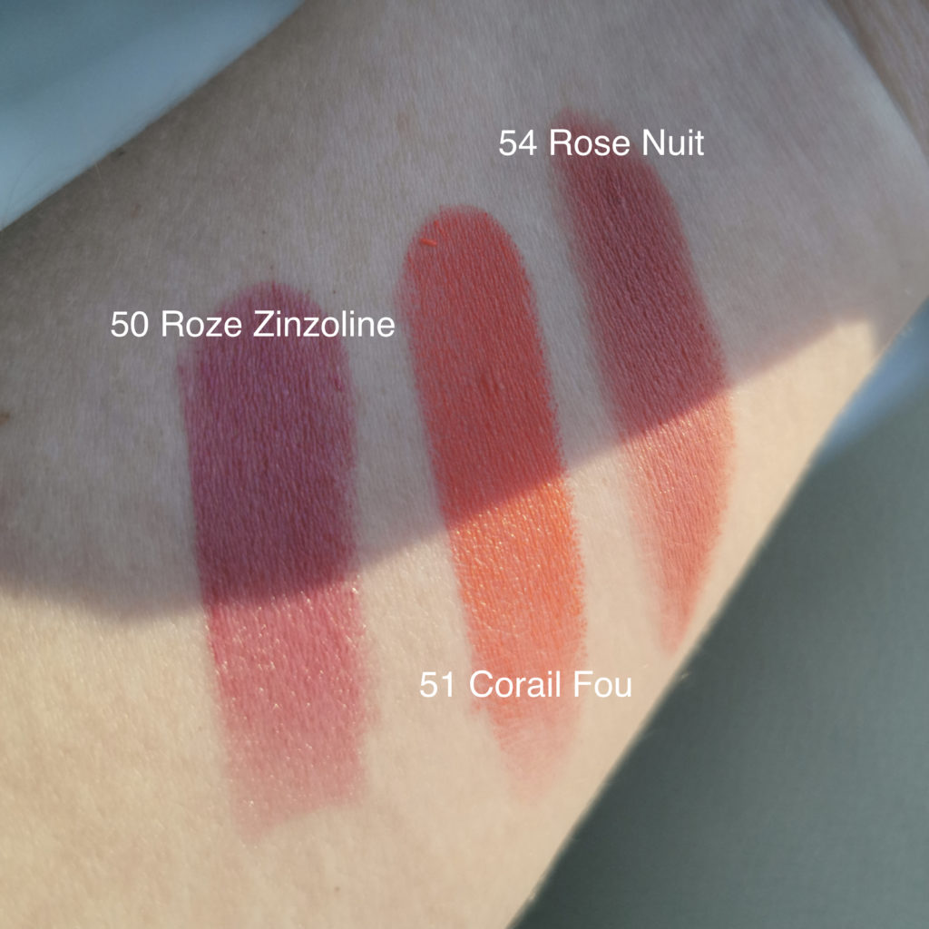 Hermes Rose Epice, Rose, Rouge e Satin Lipsticks Review