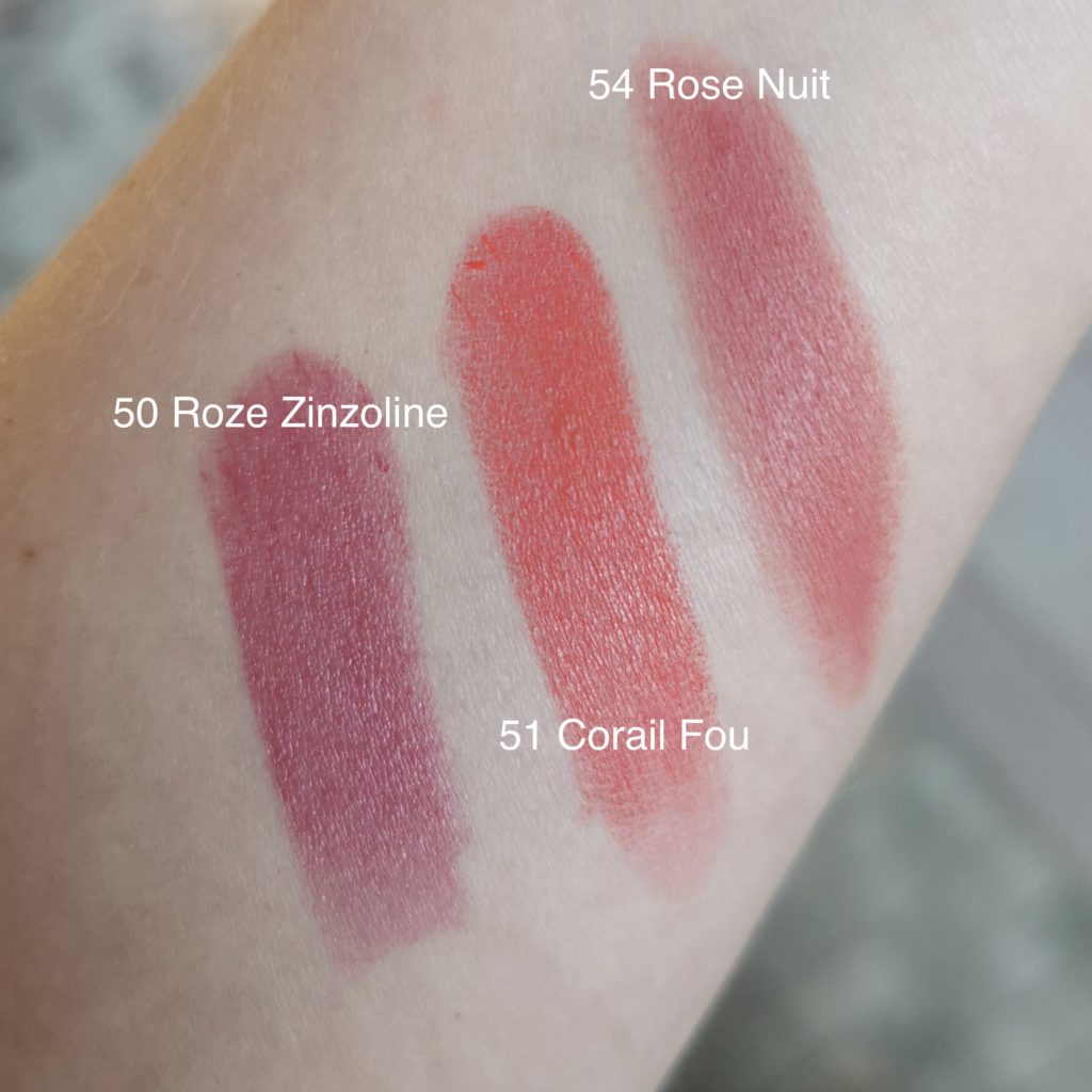 Hermès lipstick swatches